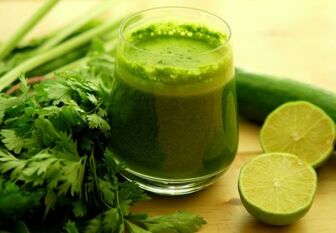 smoothie vert pour régime à boire